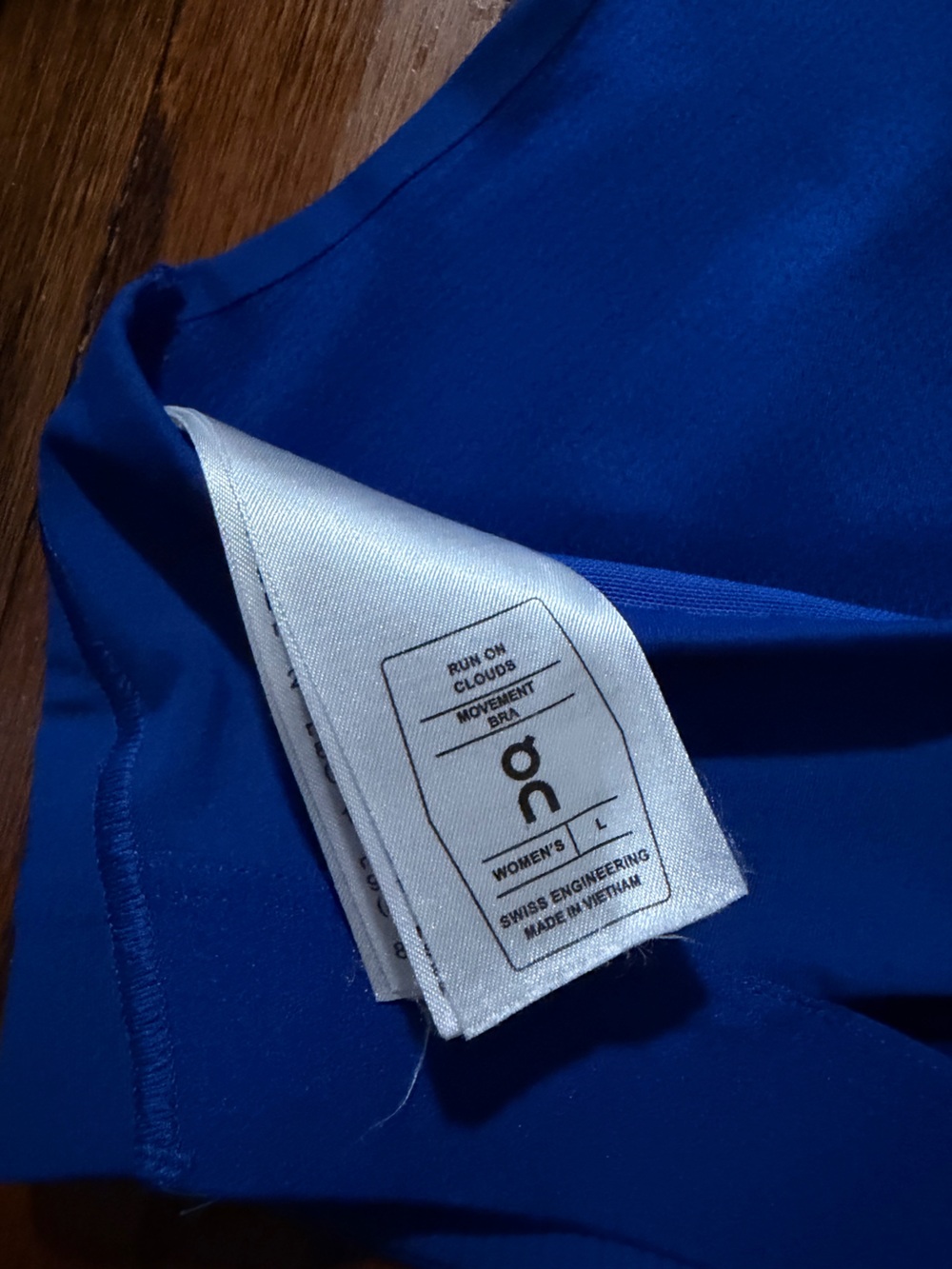 On Running Women's Large Royal Blue Strappy Sports Bra - Picture 3 of 3